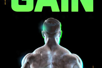 design modern poster for gym restaurant and events
