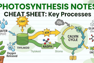 create professional biology notes, mcqs and study materials