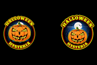 design modern high quality halloween logo in high definition