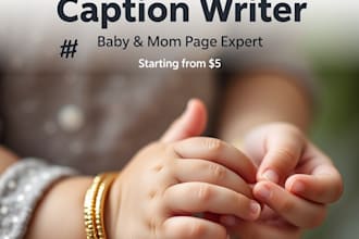 write viral bengali captions and hashtags for baby mom pages