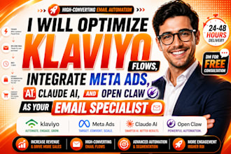 optimize klaviyo flows integrate meta ads claude ai open claw email specialist