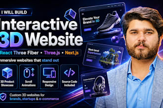 build an interactive 3d website using react three fiber