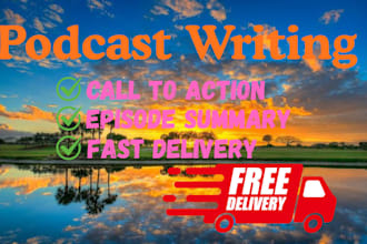 write SEO podcast show notes