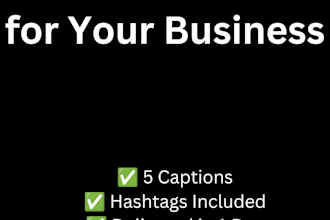 write instagram captions for your business
