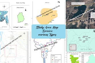 create all types of study area map