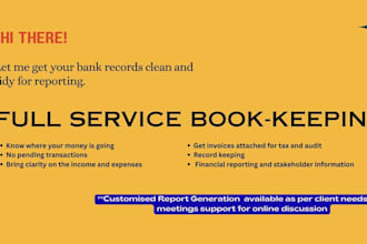 do monthly bookkeeping service for your business