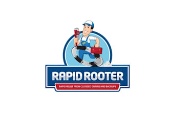 design aesthetics rapid rooter logo