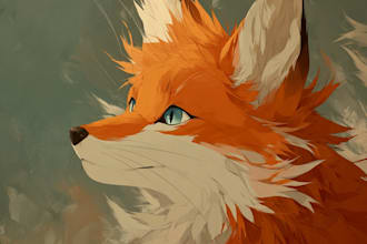 create a professional furry fursona reference sheet