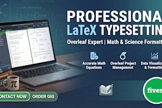 typeset mathematics, physics, and statistics documents in latex