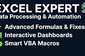 build automated excel dashboards, macros