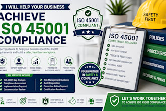 help businesses  achieve iso 45001 compliance