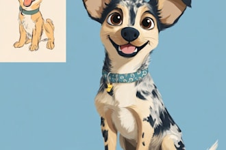 create amazing disney pet portrait