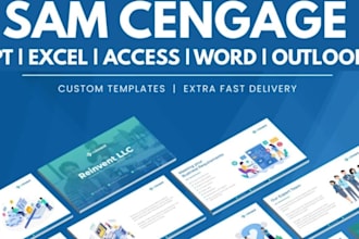 do sam cengage ms excel ,word , powerpoint, access project