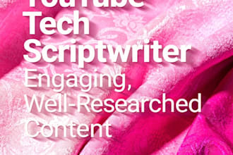 write engaging tech youtube scripts and content