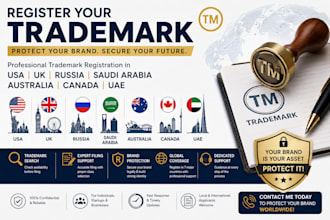 register trademark in usa, uk, russia, saudi arabia, australia, canada, uae