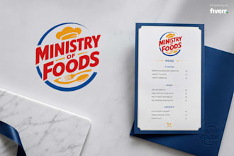 design modern restaurant, cafe logo and food brand identity designs