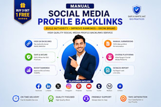 create high da social media profile backlinks for SEO and brand authority