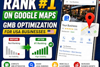 optimize, manage and rank your google my business gmb profile for USA