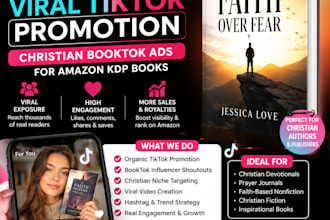 promote organic booktok vira tiktok promo amazon book kdp christian booktok ads