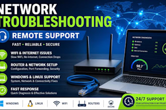 troubleshoot and fix network issues remotely