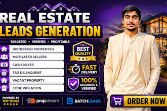 provide real estate lead generation and motivated selle lead