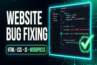 fix wordpress bugs and website errors quickly