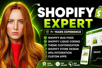 do shopify bug fix, fix shopify issues, shopify custom coding as shopify expert