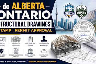 do alberta ontario structural drawings stamp permit approval