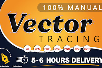 redraw, vectorize, convert logo or graphic to vector