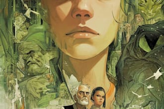 digital comic book illustration graphic novel comic cover