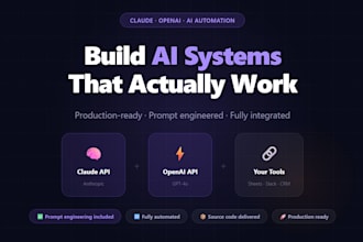 build an ai automation system with claude or openai API