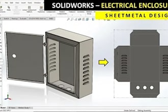 design industrial electrical enclosure and control panel cad models in solidwork