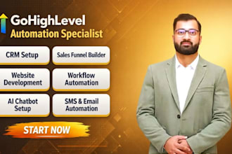 build gohighlevel sales funnel, website, ghl workflow and automation