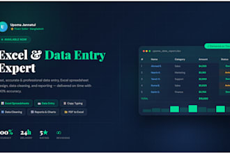 do data entry and excel spreadsheet work