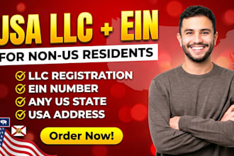 set up usa llc registration and ein number for non usa residents in any state
