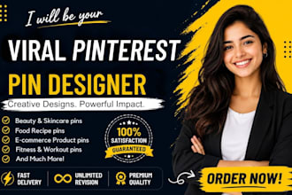 create custom pinterest pins design within 24 hours