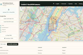 build interactive gis map dashboards from CSV or geojson data