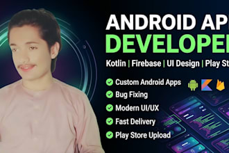 develop android mobile apps, ai apps, mobile app development, and kotlin apps