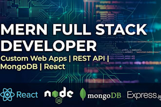 develop a mern web application for your business