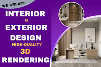 create realistic 3d rendering for architecture
