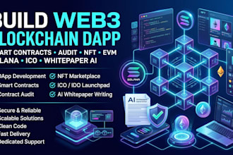 build web3 blockchain dapp smart contracts audit nft evm solana ico whitepaperai