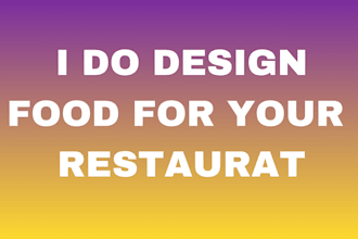 create a food menu for bar and resturant