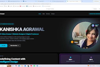 design a professional portfolio website for you