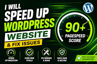speed up wordpress website and fix elementor errors