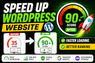 speed up wordpress website and improve core web vitals
