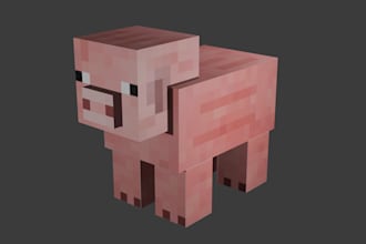 create any 3d model mob from minecraft
