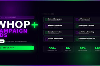create or manage your whop content campaign or any cliping campaign