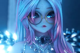 do custom vrchat avatar, furry avatar, vr character, vrc avatar, anime avatar