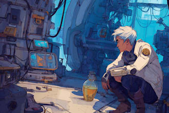 design stunning sci fi portrait art