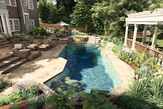 do backyard landscape design as landscape architect